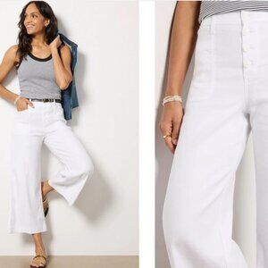 Evereve Joelle Wide Leg Pants - Cream Color